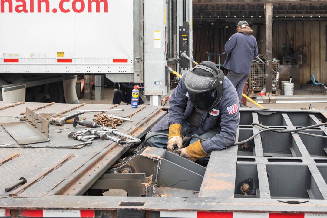 Trailer door and structural repair in Houston TX
